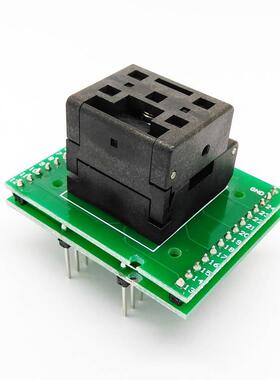 HMQILU厂家QFN24-0.5双层烧录座44mLXG*m直插编程座FN24板芯片测