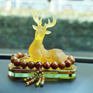 Z2J车摆件一473平路安鹿载车内装 饰用汽品高挡男车女