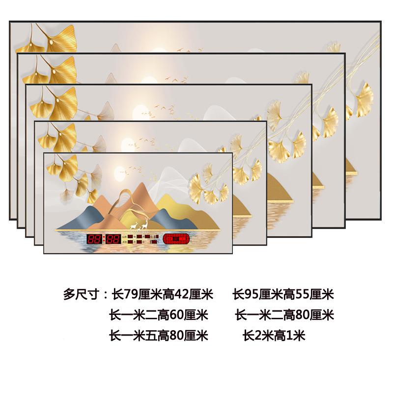 轻奢晶镶电钻装饰画挂钟XYXY装饰瓷无框画钟表家用客厅款新数码万