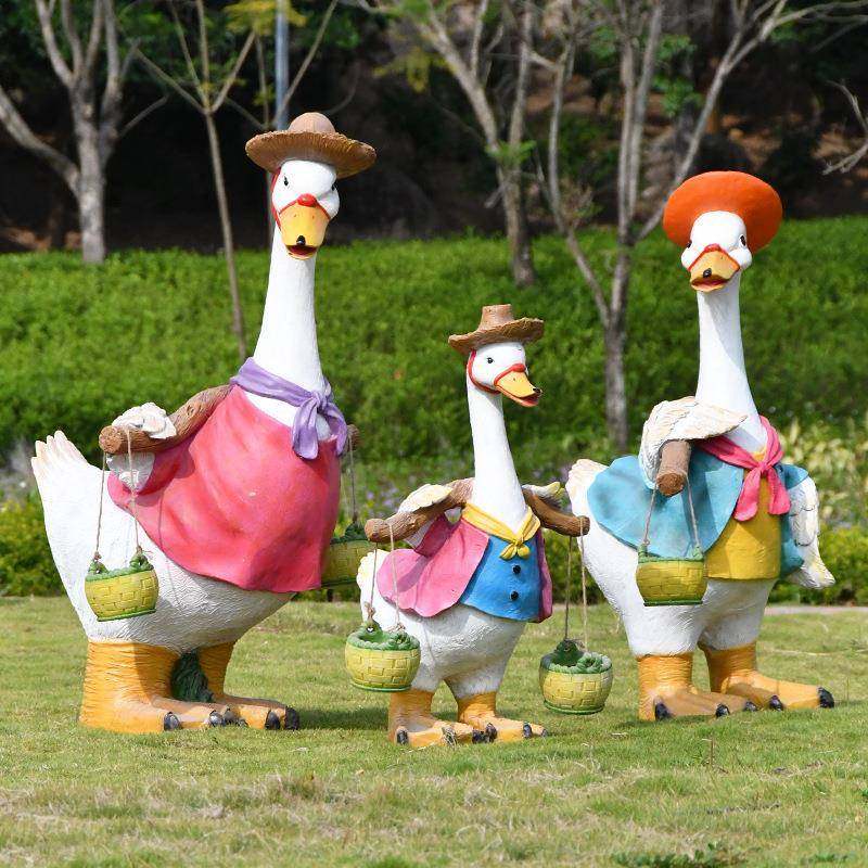 别墅园装饰BSYY-846花庭院摆件幼儿园户观外玻璃钢卡通动物鸭子林,家居饰品,户外/庭院摆件,淘宝优惠券,粉丝福利购,淘宝优惠卷