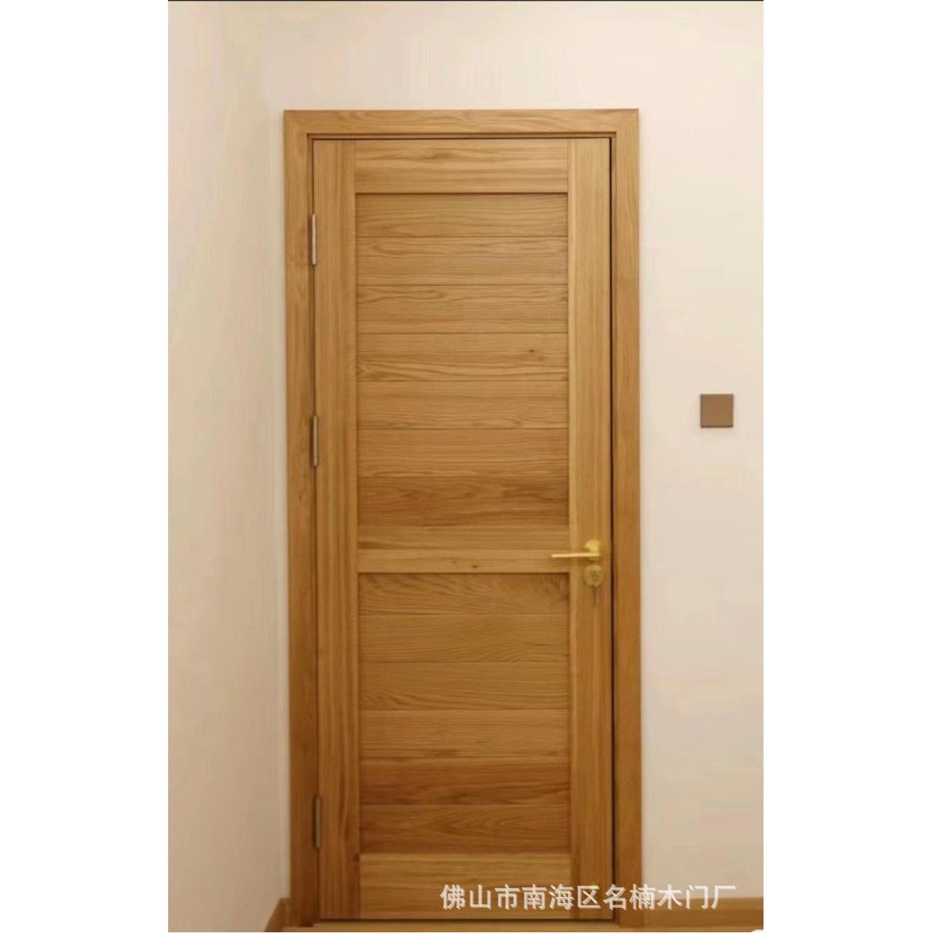 新中式木门实木入门静音卧室门室平内门户MN-915开门木原门