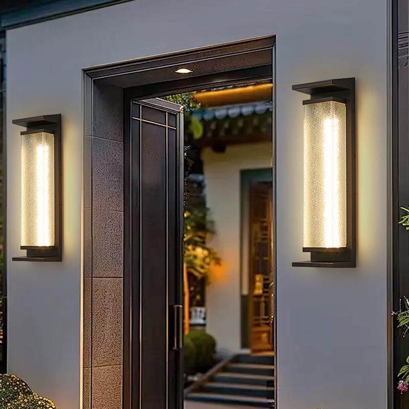 太阳能户外壁灯室外防水庭院围墙灯别墅花园阳台大门口墙壁灯接电