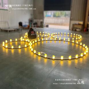 道具婚礼庆堂蜡吊灯火柴婚苗工业tj#j#los烛风烛台路引婚礼秀宴会