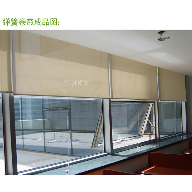 工厂制作半自动簧卷帘手拉卷簧式办防公室厨房客78812厅卧室弹水