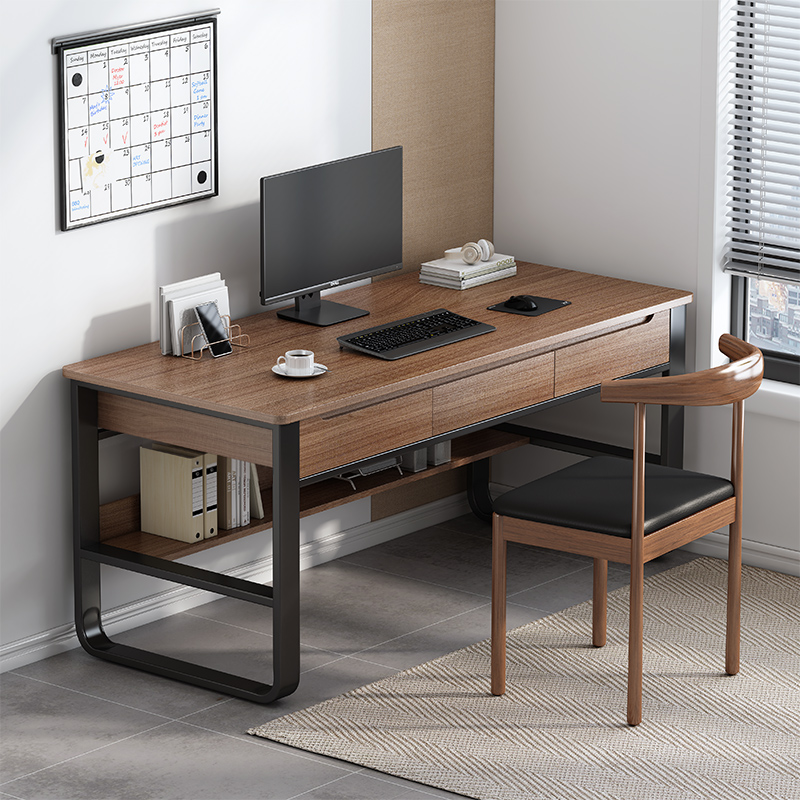 带抽屉书桌学生学习桌写字台家用桌子女生卧室电脑桌办公桌工作台