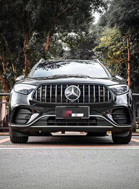 适用于奔驰GLC改装GLC43AMG大包围前保险杠中网尾嘴