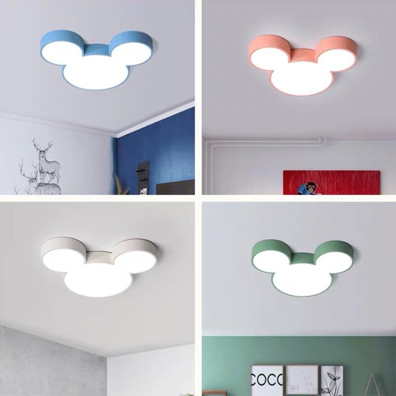 卡通吸顶灯动物头儿童卧室灯恐龙LED护眼卡通灯女孩房间灯