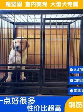狗笼大型犬实心钢筋狗SNX笼角铁焊接加养粗子固大狗笼狗场加狗笼