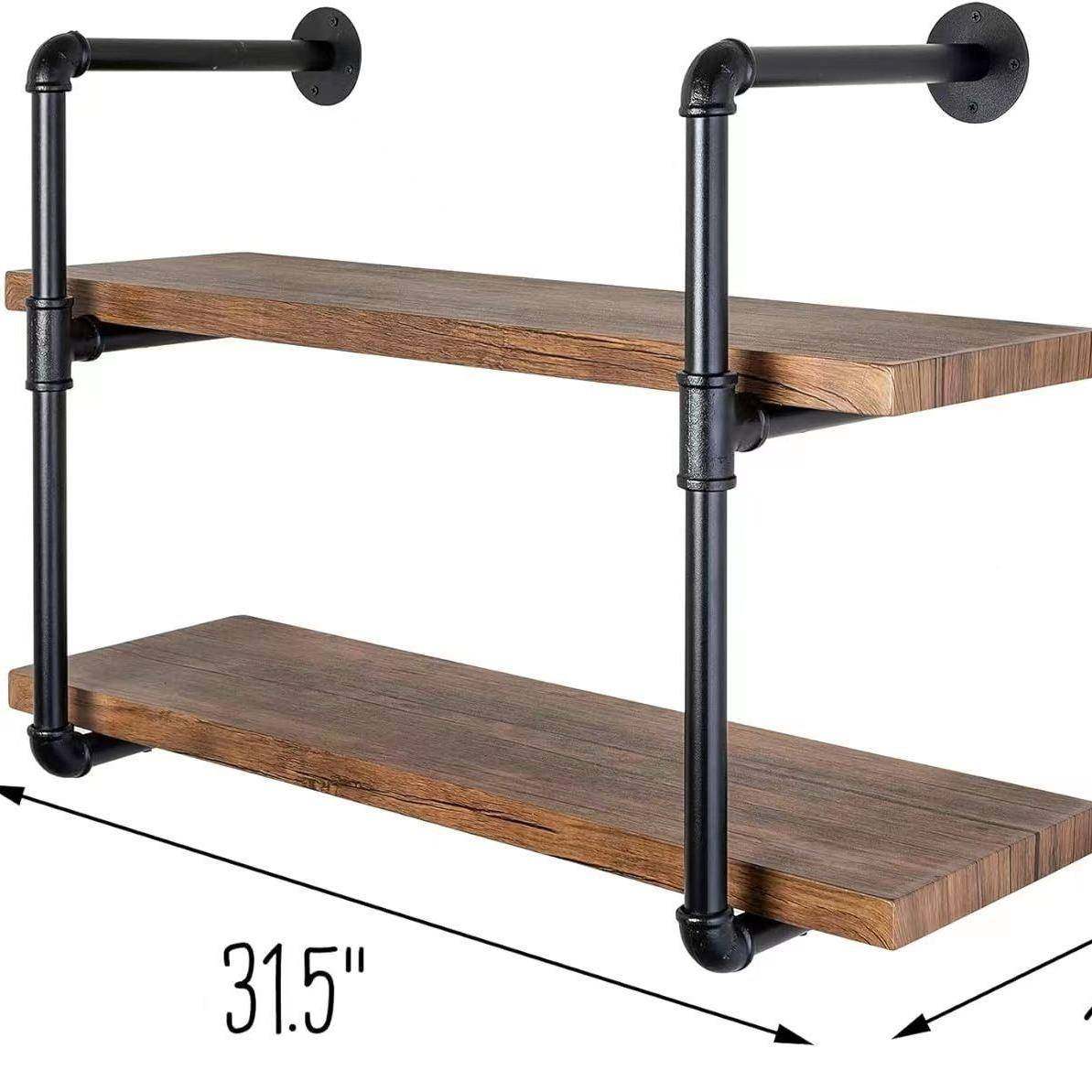 铁艺复工业客厅墙上置物架墙壁管水层收纳多架121121一字隔板实古,收纳整理,书桌收纳置物架,淘宝优惠券,粉丝福利购,淘宝优惠卷