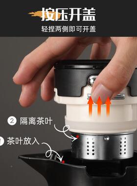 316不锈钢保温壶UMSm只泡茶壶茶水分离能焖容1800l茶壶大量茶漏