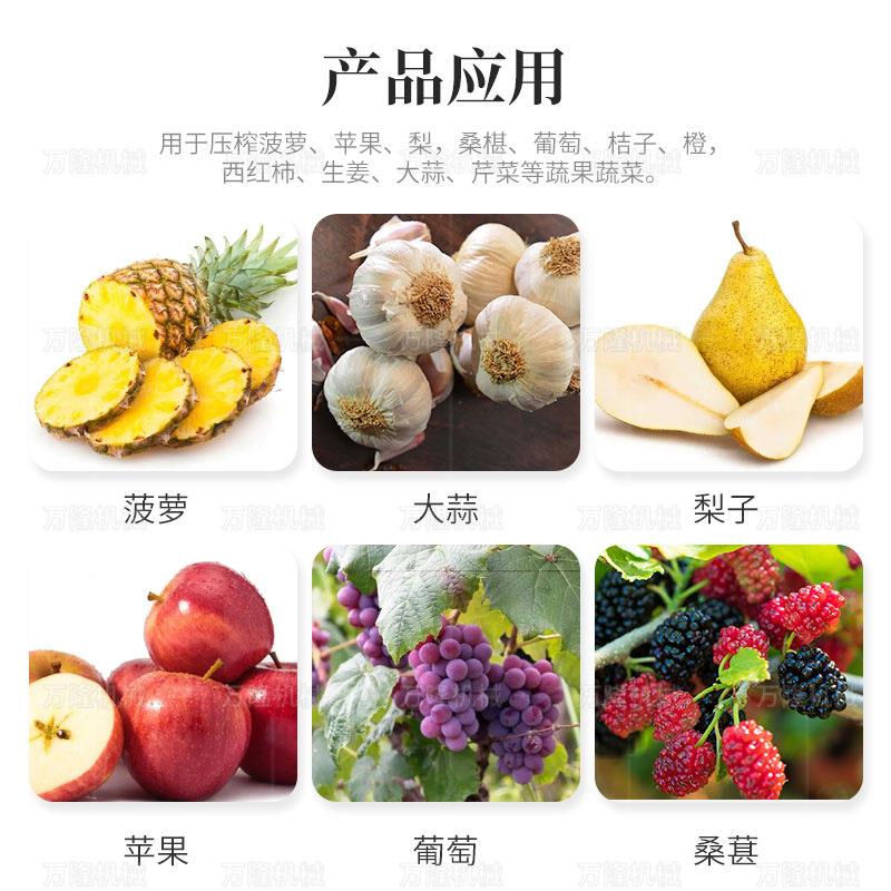 大型商梨用自动螺旋榨汁机配896送中心用多功能子桃雪分蔬果汁渣