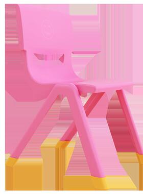 幼儿园椅子小板凳宝座椅加厚滑凳家子带防脚套用儿童塑料靠RFX宝