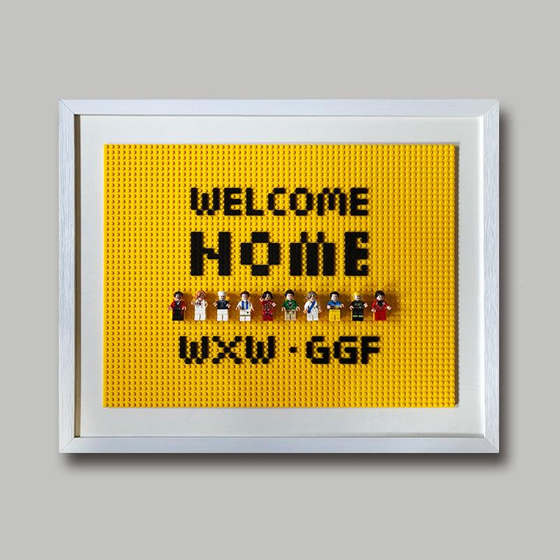 ..配电箱装饰电仔表JYU打箱饰画免孔电闸遮挡积木公装画电闸箱装