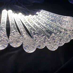 婚道力具吊顶水滴亚克灯串场景装饰布置户外庆TKO新款氛灯围灯