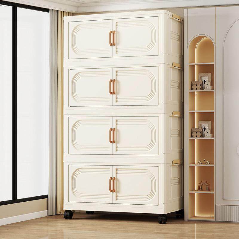 G1小推车置物架家用折叠落地多WAT层客厅收纳书包架蔬移动F房厨果