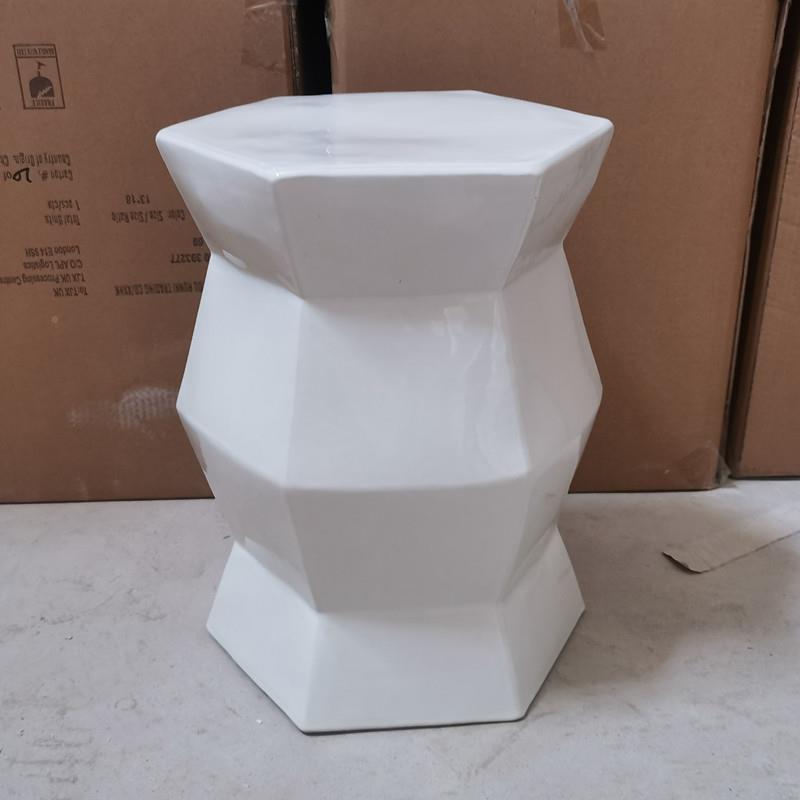 新中式绣陶瓷鼓凳空坐凳家镂居客厅软鼓装墩摆POS凳设凳瓷凳圆凳