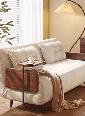 实木沙发床古可折叠两用小户型客厅可LYO阳复台多简功能伸缩约沙