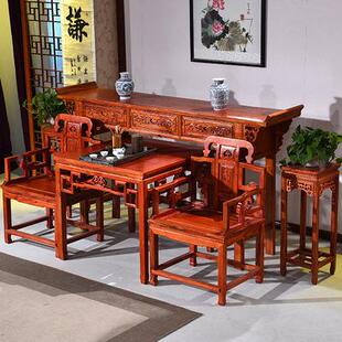 实木神台15802条中堂四件六奉件套实木供桌几香案台家用中式佛供