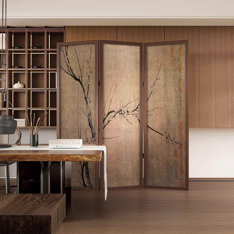 约可移动木质屏风隔客厅实木关入户玄无品牌/家用酒店办公简室折
