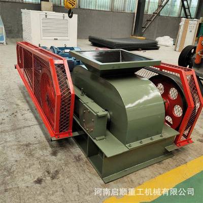 启顺25VLL0*40对辊制鹅砂机建石料风化筑岩卵石辊式破0碎机现货出