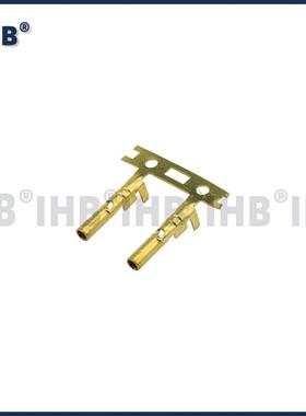 管1.ZDP3圆连接器插簧插片镀锡对子插公母连绕端接线端子