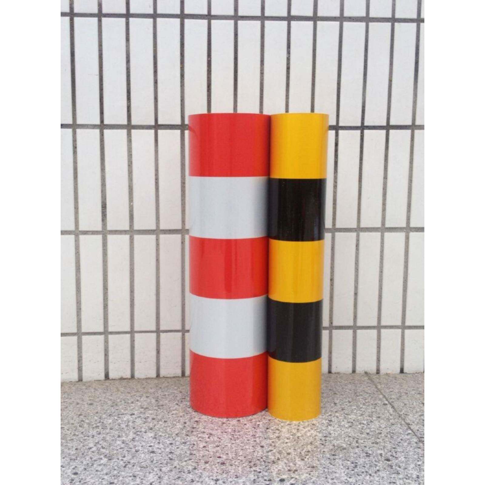 国产40/80c黑光黄红白反光反EZA膜警示桩光m贴电线杆反条防幢柱子