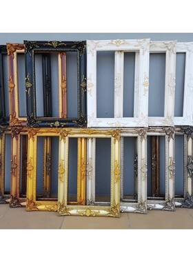 欧式楼画框实木油画CGW外框摄装裱婚庆影装饰镜框挂墙复影拍照古