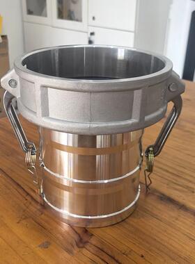 6寸和8快”C和整C和E扳把式快速接头铝合金E管件接头凸轮锁紧式速