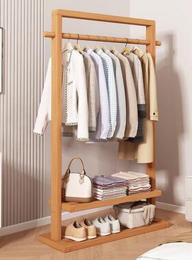 衣帽架落地卧室挂衣可移网动中式家AWF用架室内新红晾衣服架简约