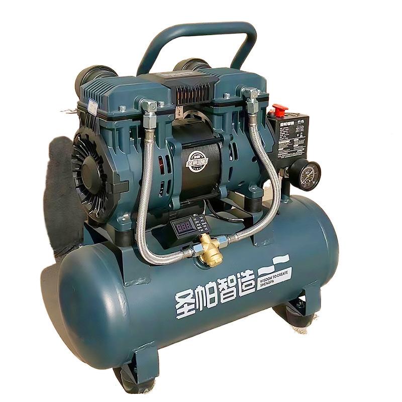 圣帕空压机14W-1L气泵中0置消声器圣帕智造76255无声气泵超静音装