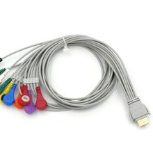 适用于中健科仪CB-1304-CCB-2301-A动态心电图机导联线10导扣式