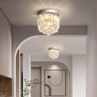 欧式过道灯走廊玄关创意灯饰楼梯入户灯进门通道小吸顶灯水晶灯具