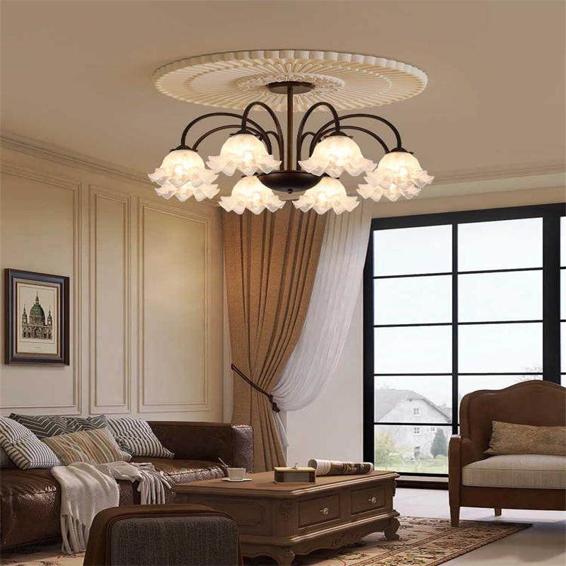 美式客厅吊灯大厅主灯创意网红铃兰花朵灯复古中古餐厅卧室灯,节庆用品/礼品,新娘配件,淘宝优惠券,粉丝福利购,淘宝优惠卷