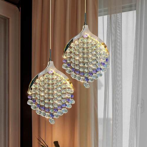 跨境新品卧室床意头代吊灯后现造型饰灯饰轻奢水晶装创个性艺768