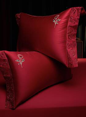 尔享ZJF5456525新款Wedding婚庆60支沃长绒棉0四件套-2罗曼玫瑰小