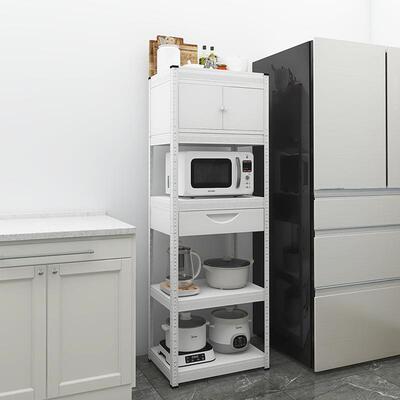 抽厨组合文件房架五层带门屉落微波炉储物源地头工厂免打孔