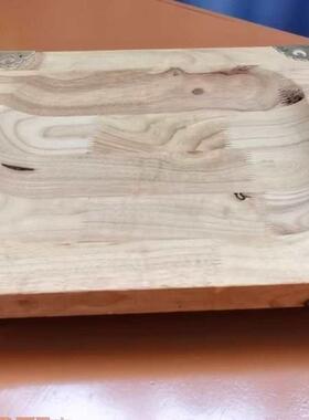 方正形盘托木盘血肠盘手把肉盘子实木DAF雕刻装饰把手手提托用