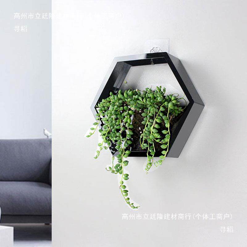壁挂花盆装欧式田园tfgsd$*&客厅阳台墙培上多水植物创意墙壁肉饰