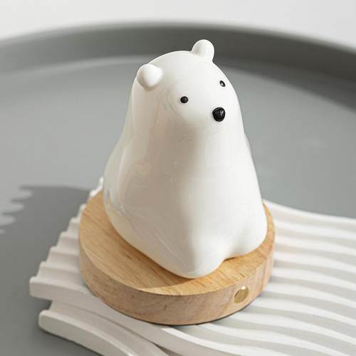 新款创摆意夜灯陶瓷842件家床柜氛围灯可爱动物小暖灯情侣浪漫用