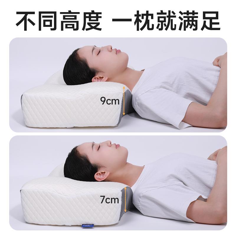 亚马记逊热销护睡觉8110包慢颈回弹记忆棉枕芯双面忆枕枕头邮
