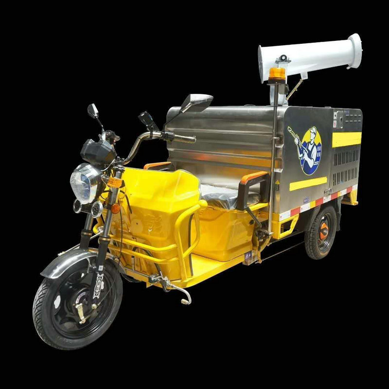 海洁小型电动高压清洗扫路车