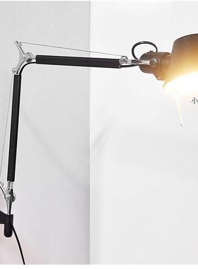 草帽壁11045d灯护眼书台灯学生le臂折叠灯宜学习灯家用电桌脑工长