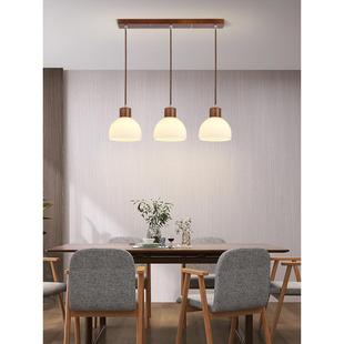 餐厅吊灯年头简约原木三餐桌吧台灯2025头新款 创ODW1156意单 个性