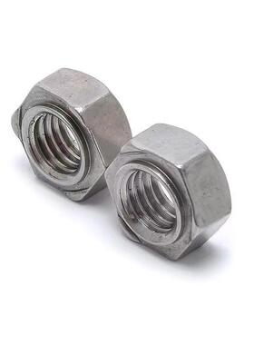 30不锈钢U六焊角609接螺母SS201六4角点焊螺帽SS316碰焊六角螺帽