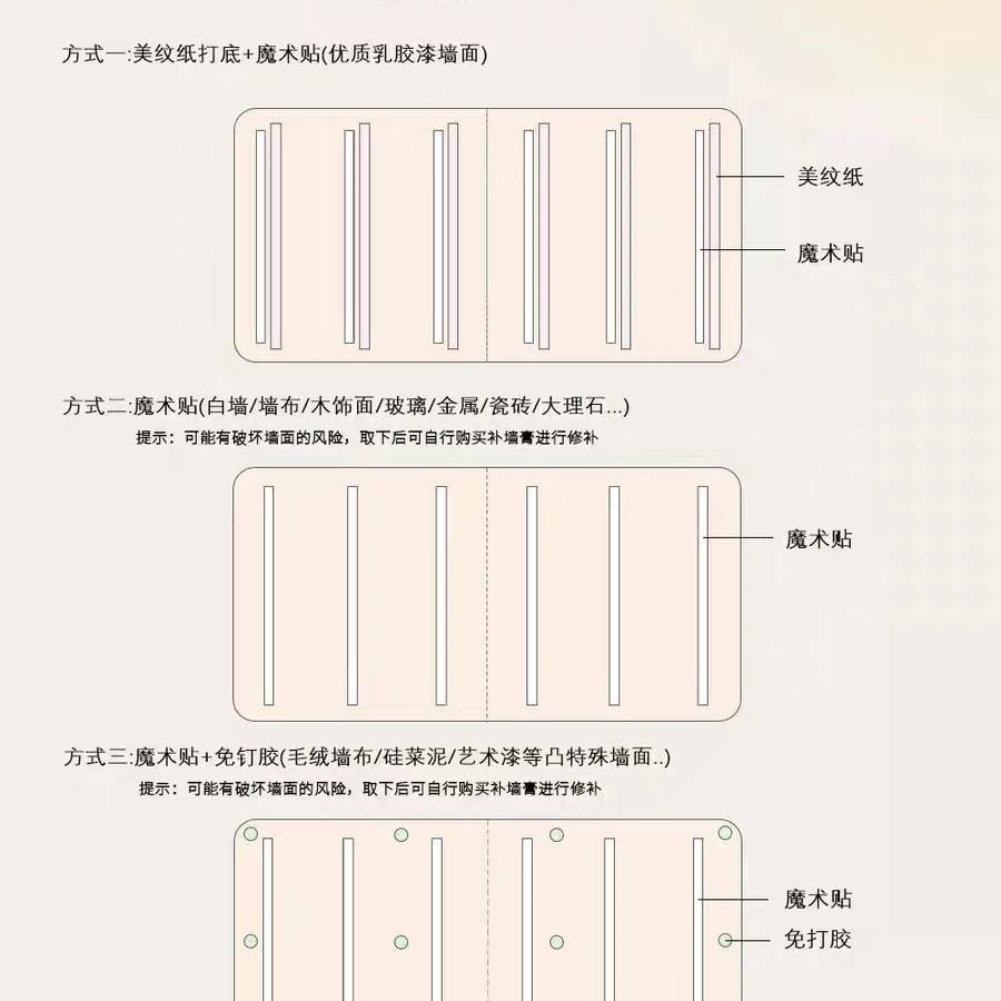 儿童房墙面装饰免打孔童趣风墙围幼儿园环创动物小屋遮丑毛毡墙贴