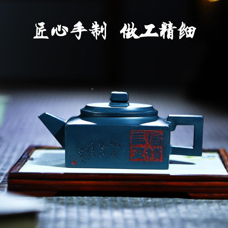 宜兴紫砂手工泡茶壶养生壶清气正20210423珍藏天风青泥暴易壶包浆