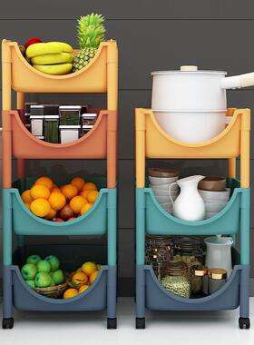 厨房置物架落地多水果蔬菜架子用品AL100072菜篮收子储物筐具层圣