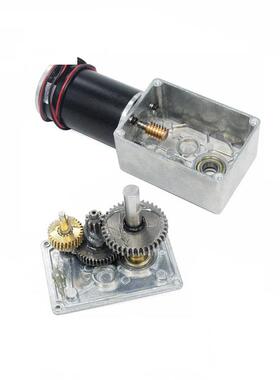 58825蜗轮蜗杆直流自NLA锁减速电机大扭矩20低速12-V4V正反转马达