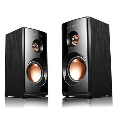 GoldenField/金河田M102桌面多媒体2.0音箱USB木质小音响低音炮