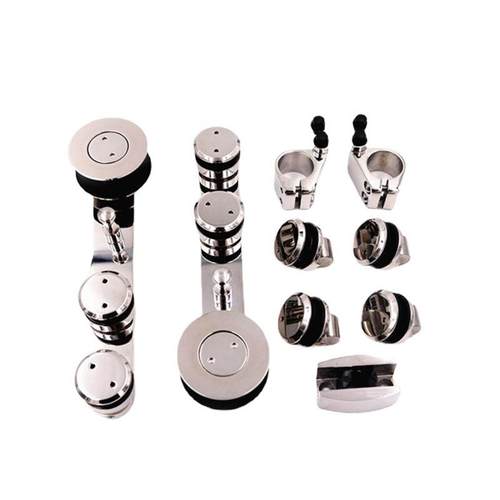 高端淋浴房浴室移门不锈钢吊轮滑轮平移门套装滑轮玻璃门五金配件